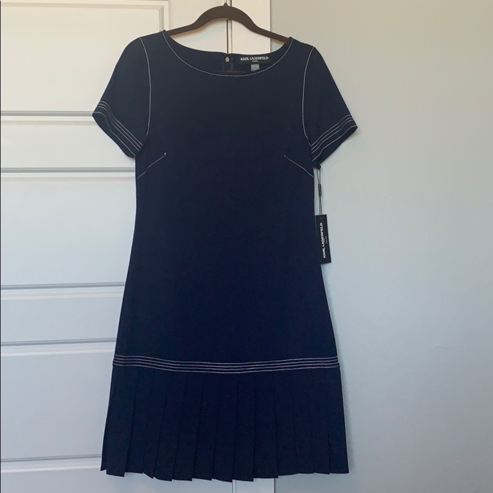 Karl Lagerfeld Drop Waist Dress